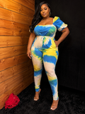 Blue jumpsuit